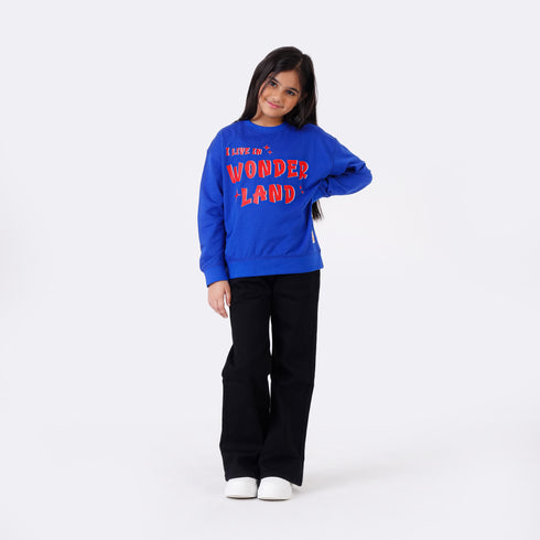 WONDERLAND PRINTED SWEATSHIRT